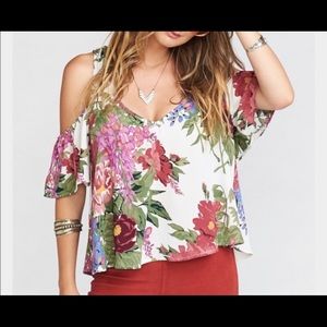 Show Me Your Mumu Hazel Ruffle Top sz S